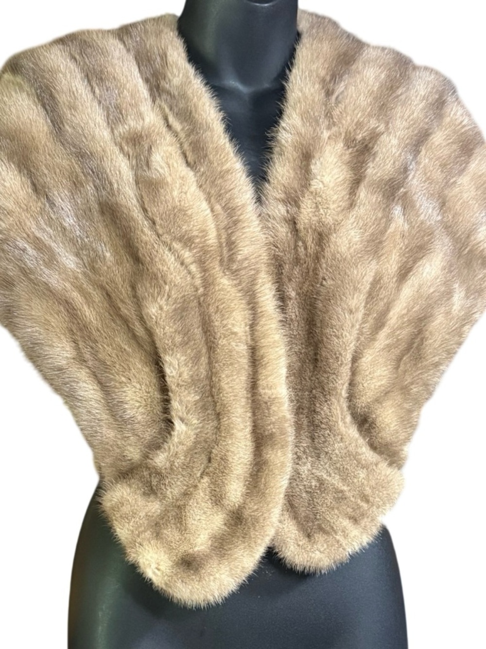 Annie Fur Vintage Mink Fur stole Shaw coat